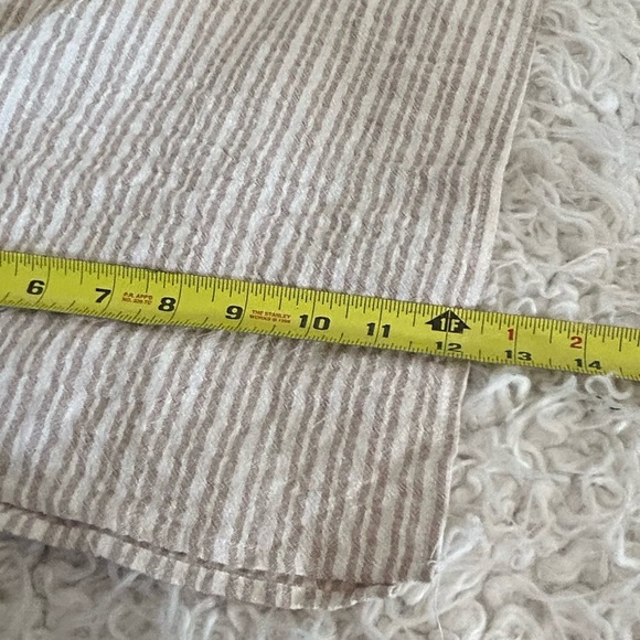 By Together' tan stripped wide leg pants Med w♥️#58 - Picture 6 of 7